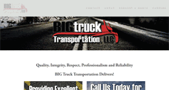 Desktop Screenshot of bigtrucktransportation.com
